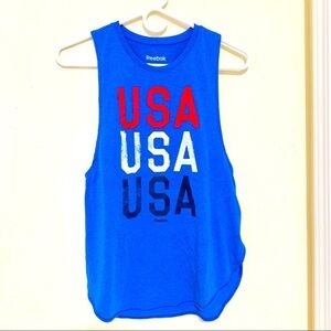 Reebok•2 USA Athletic Tanks